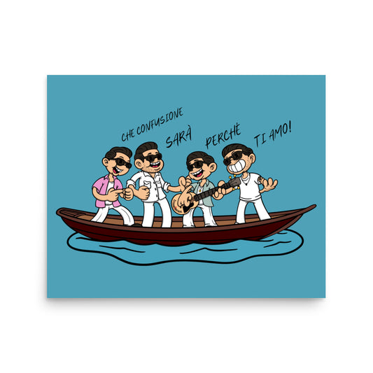 Esteriore Brothers Cartoon Poster - Sarà Perché Ti Amo!